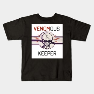 Venomous Keeper Skull (back print) Kids T-Shirt